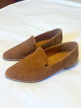 Portland Leather Patina Brown Suede Slip-On Loafers 7.5